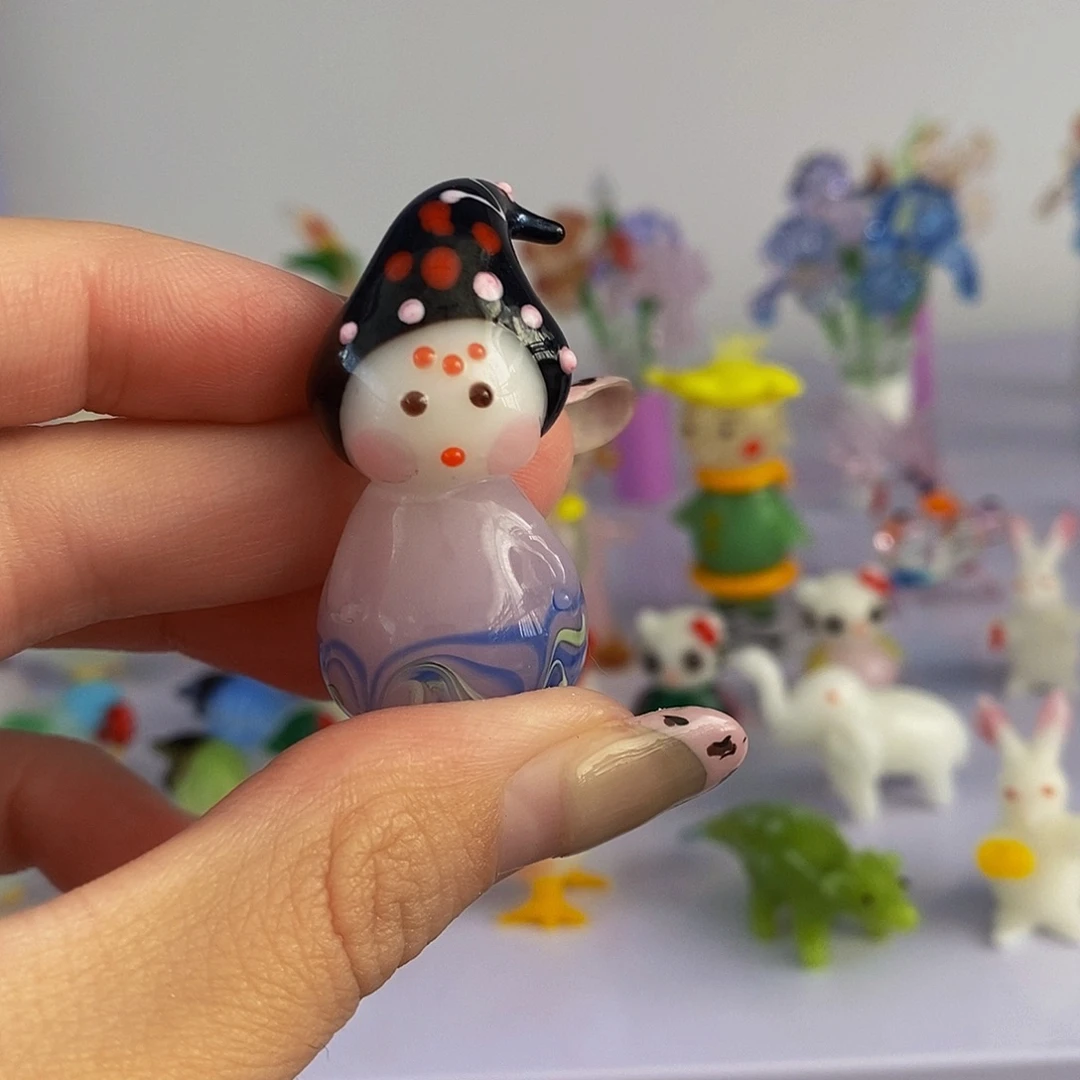 琉璃手工艺品侍女
