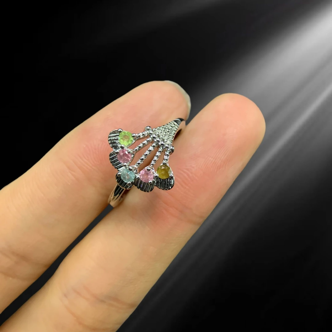 经典款扇形树叶精工戒指281