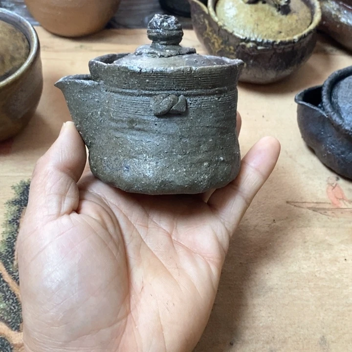 ?****话全手捏柴烧宝瓶，