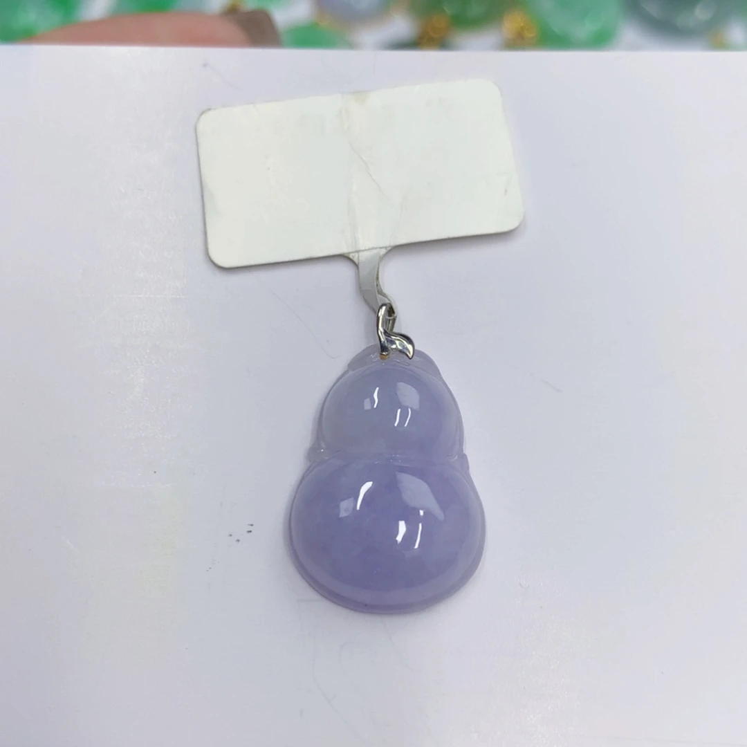 颈饰18K金镶嵌翡翠翡翠