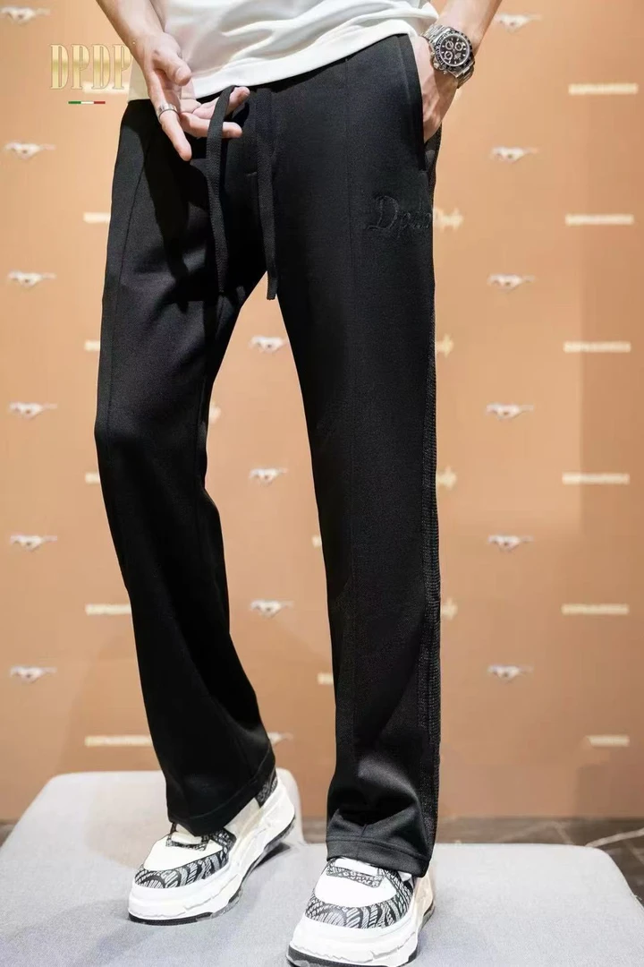 欧货春秋男士经典百搭休闲时尚潮流运动抽绳系带休闲长裤 8958