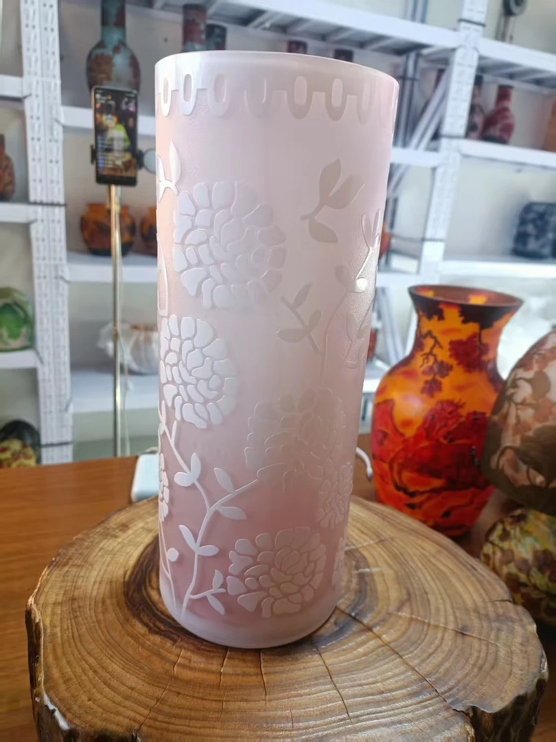 格雷花瓶粉色直筒