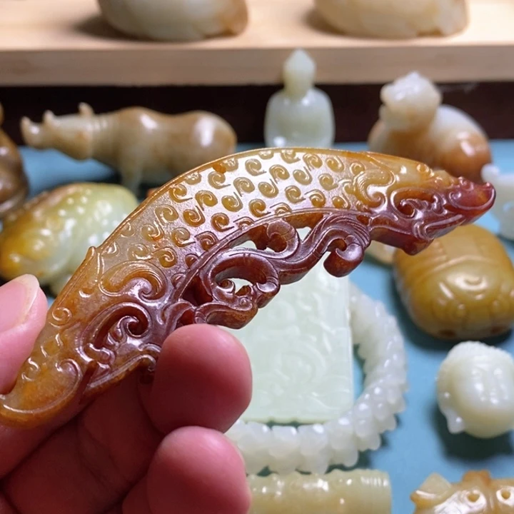 和田玉未镶嵌挂件