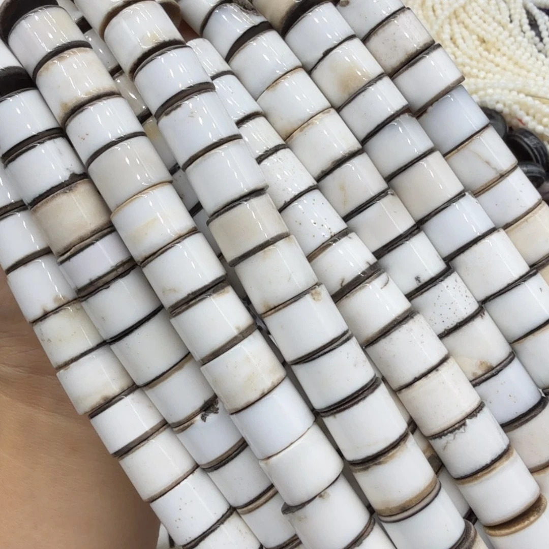 水晶珠宝半成品未镶嵌卡14西亚老玛剁珠一条