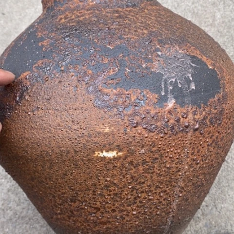 【闪购商品】紫砂花盆高30口13瑕疵无孔