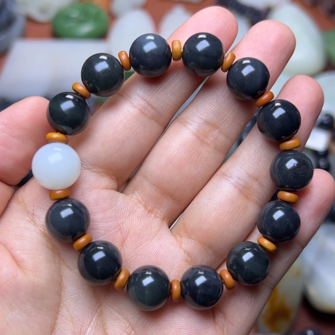 和田玉未镶嵌手链