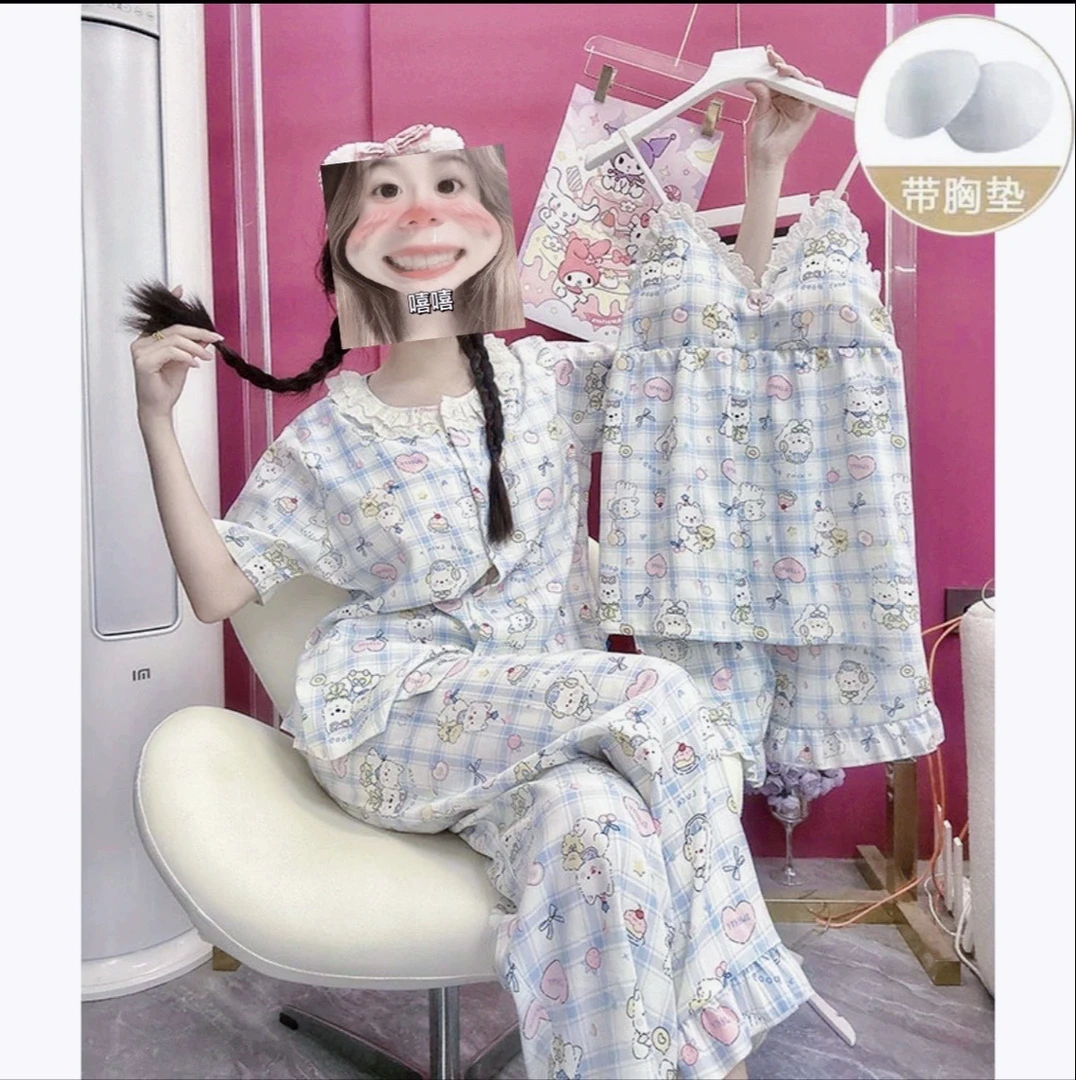 编号1-49 实体撤柜 可爱睡衣女春秋季睡衣家居服高级感家居服套装
