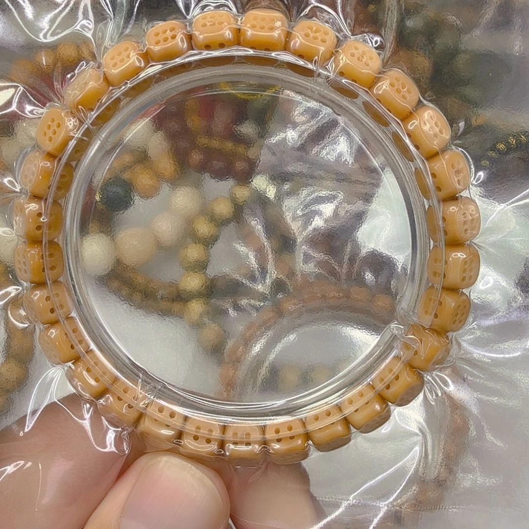 手串星月菩提48高端龙脊菩提六方单圈7.7
