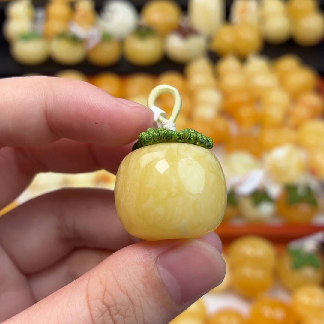 蜜蜡未镶嵌毛衣链蜜蜡