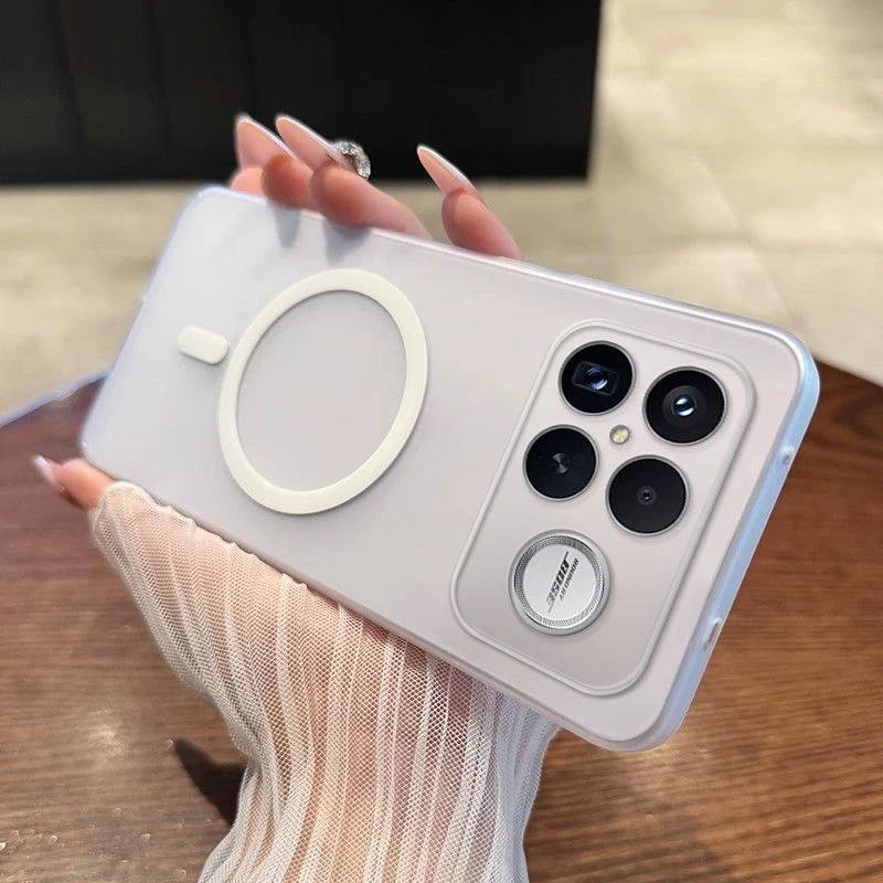 简约超薄适用红米K90Promax磁吸手机壳k90冰雾肤感K80Pro防摔硬壳