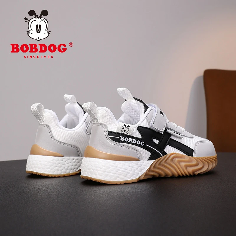 巴布豆童鞋儿童德训鞋春秋款2025新款秋季大童休闲运动鞋男童板鞋