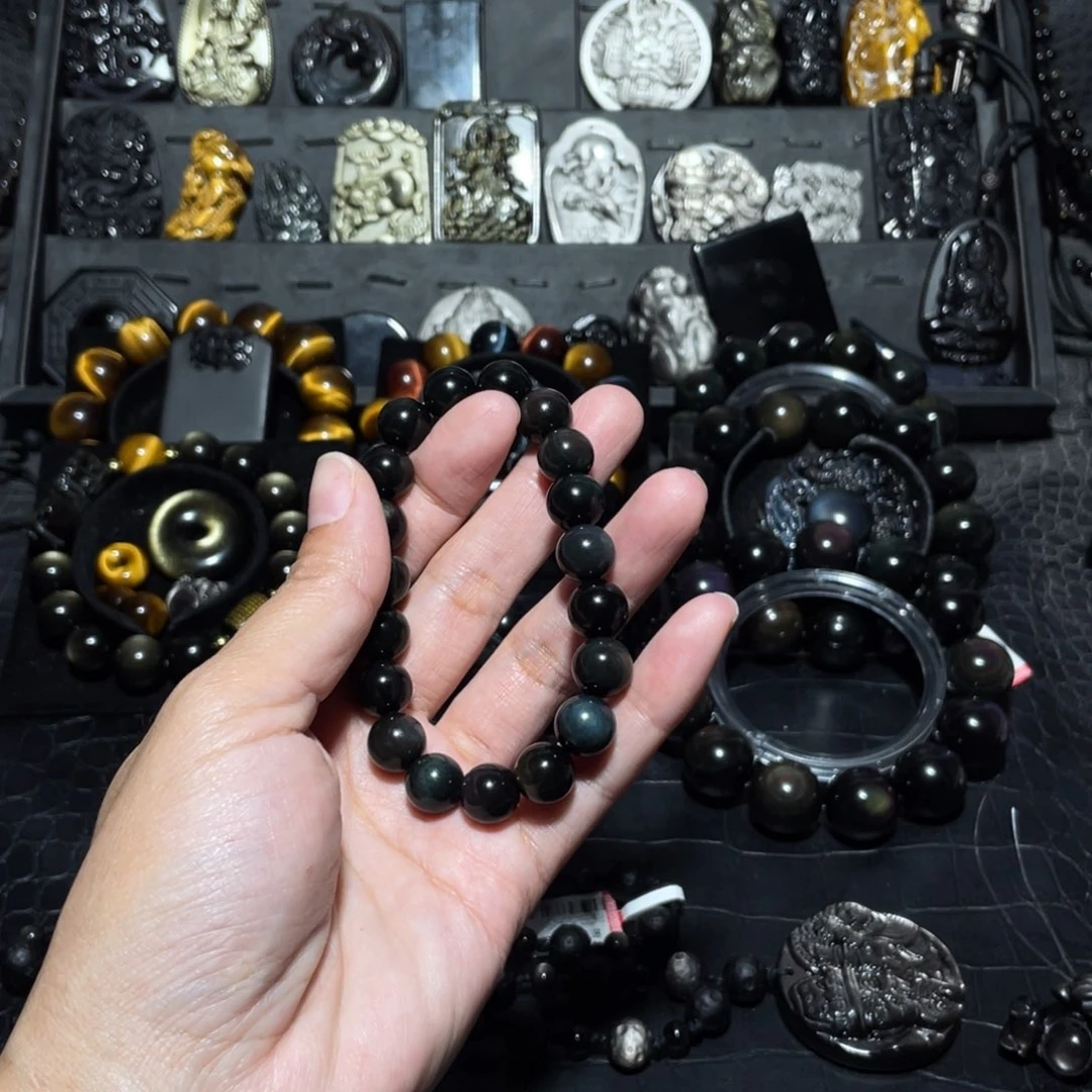 黑曜岩手链未镶嵌没**称