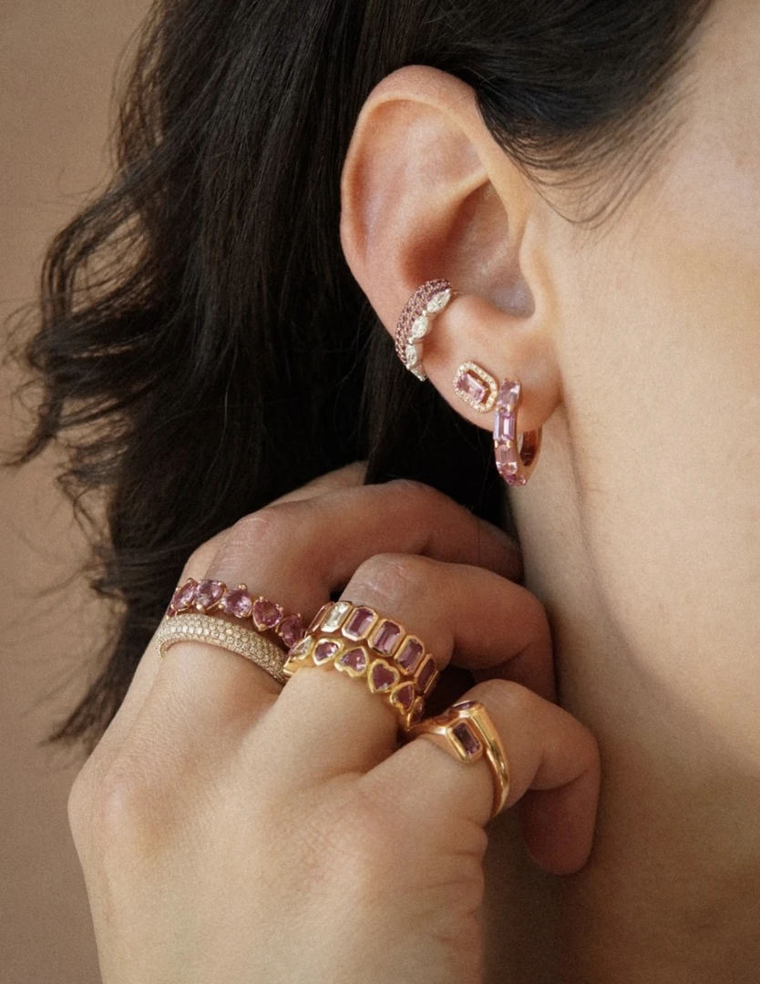 925银仿珍珠耳饰 5号简约个性女小众星星云朵宇宙镶钻银色耳环