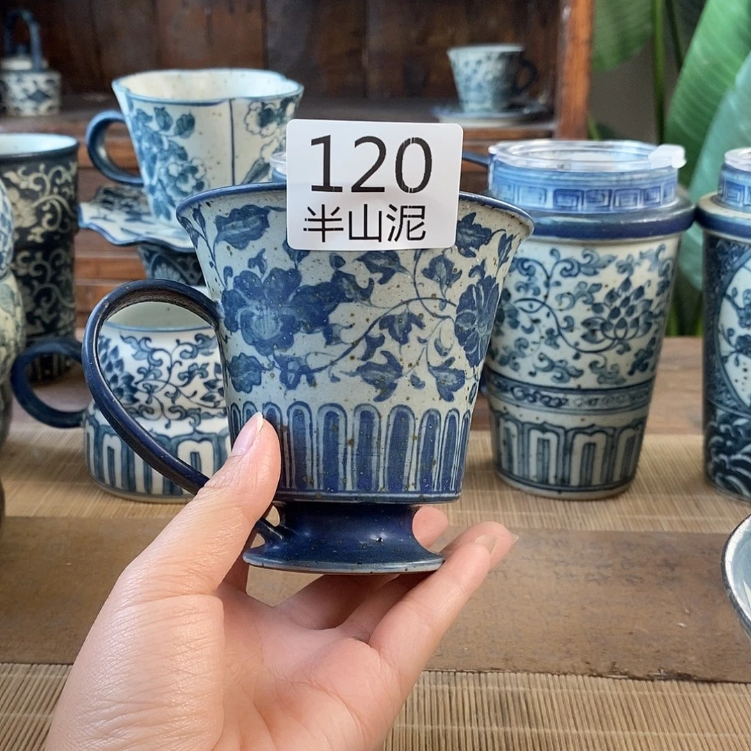 手工手绘青花高温陶瓷
