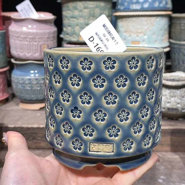 七里烧花盆2-26-169口径8