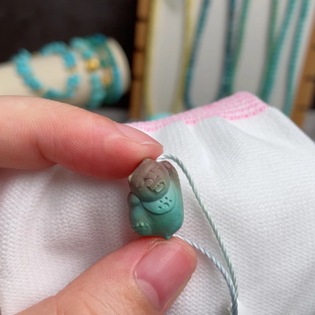 未镶嵌绿松石炫彩奶嘴喵