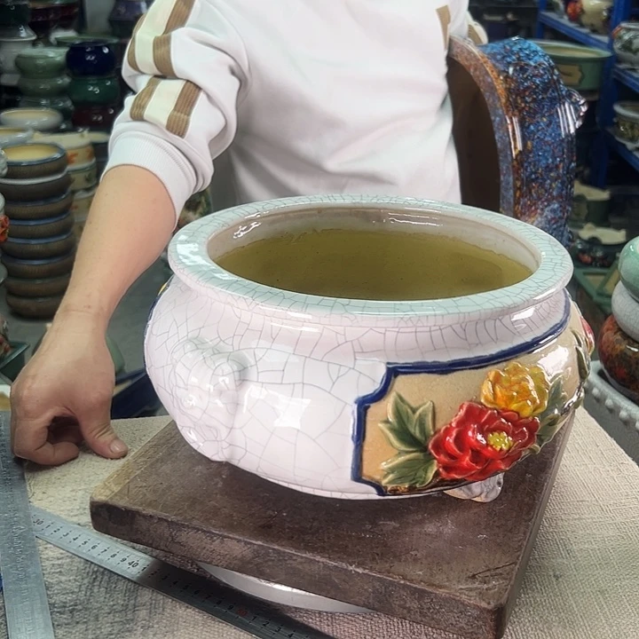 马***》泳坤堂石湾花盆陶瓷