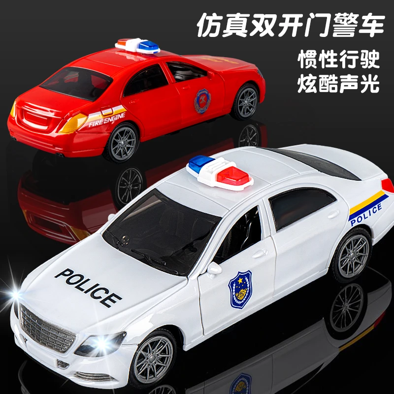 儿童警车玩具惯性男孩仿真特警车宝宝3-6岁女孩2025新款套装大号