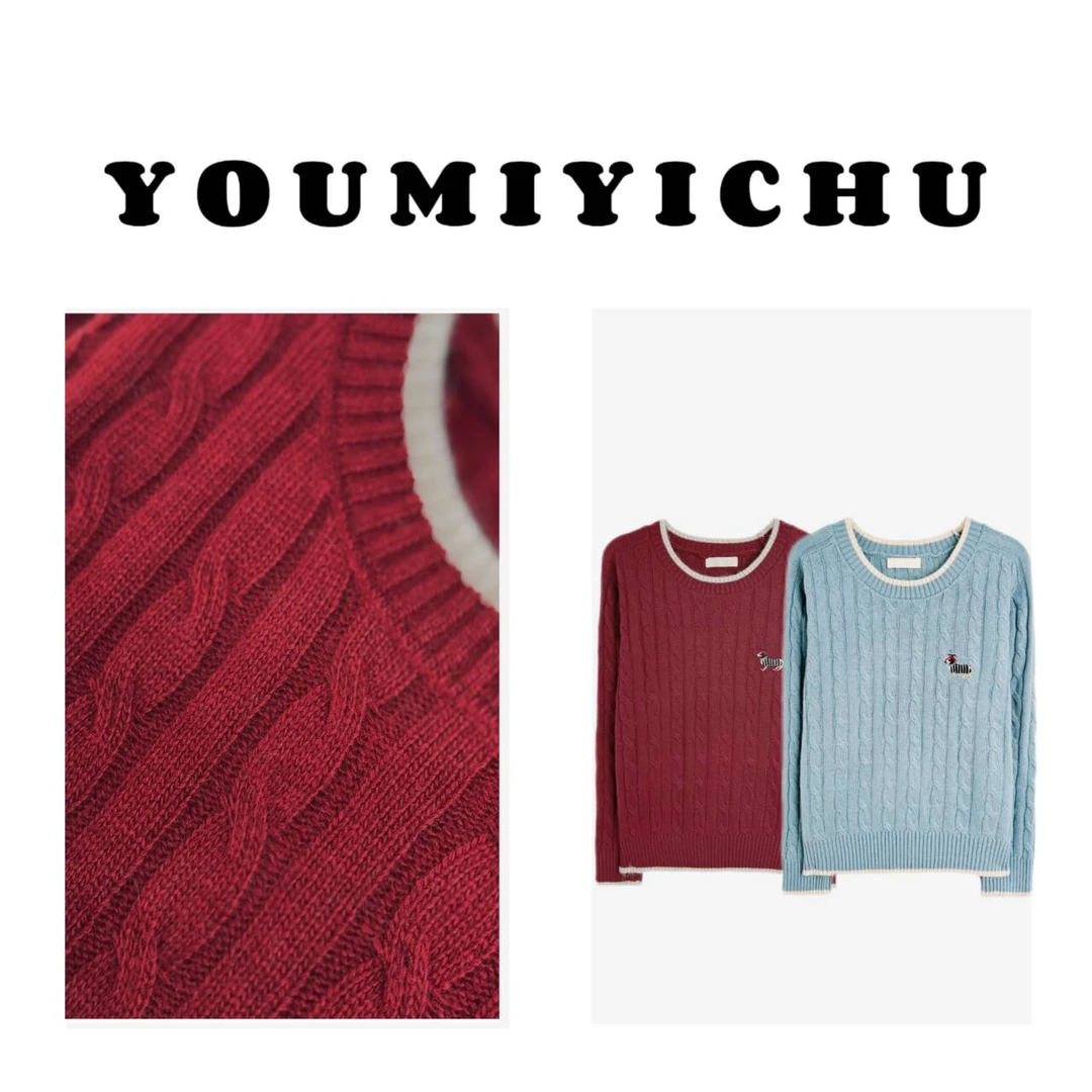 Y.M | 喜柿 浣熊系列 设计款撞色韩系休闲百搭毛 92102
