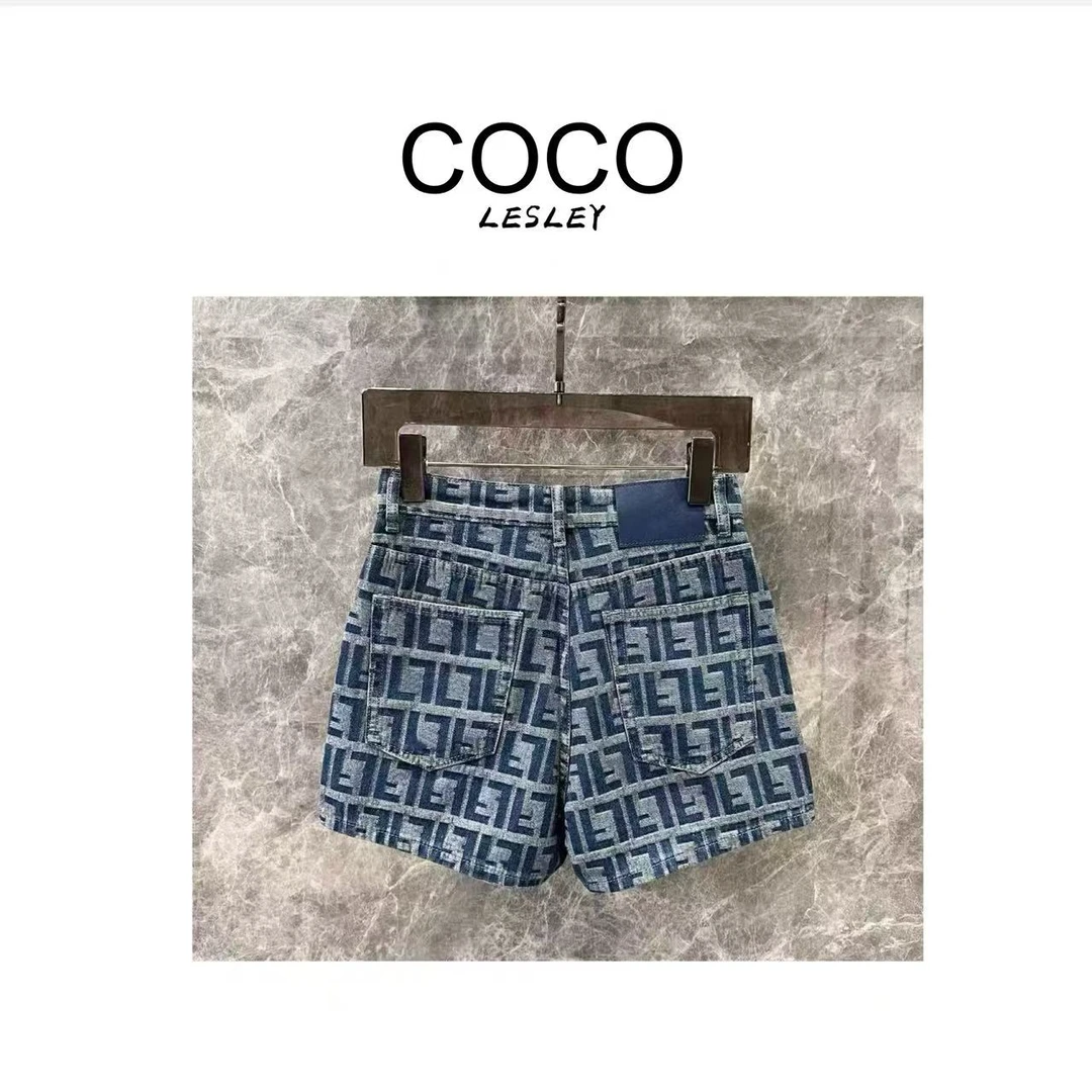 提花高腰秋季丹宁风女长裤牛仔裤格纹时尚藏族风格夏季百搭休闲