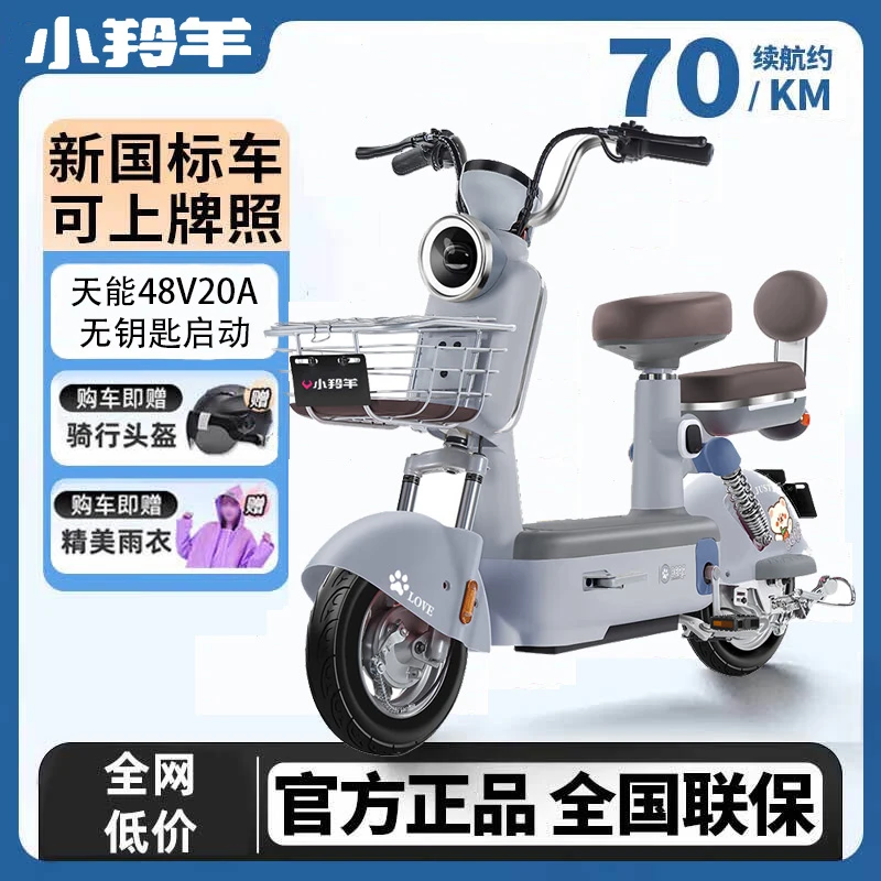 2025新款小羚羊国标全国可上牌轻便亲子成人老人代步通勤接送孩子