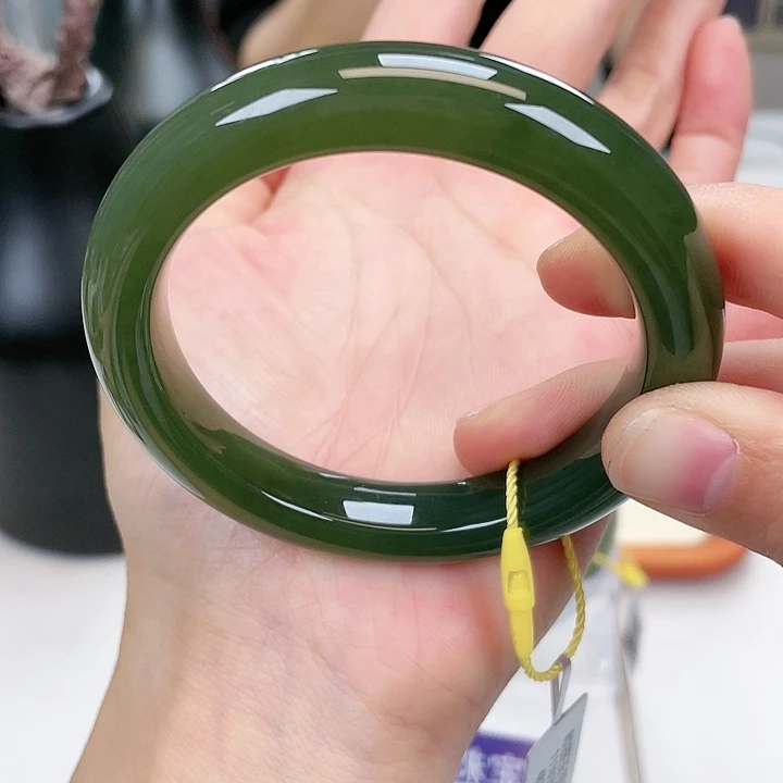 和田玉手镯5455未镶嵌