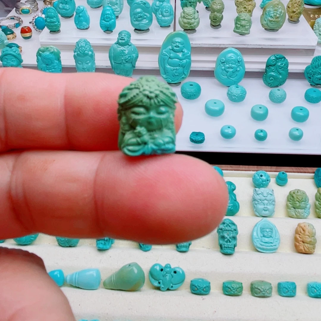 绿松石未镶嵌吊坠(不含链)