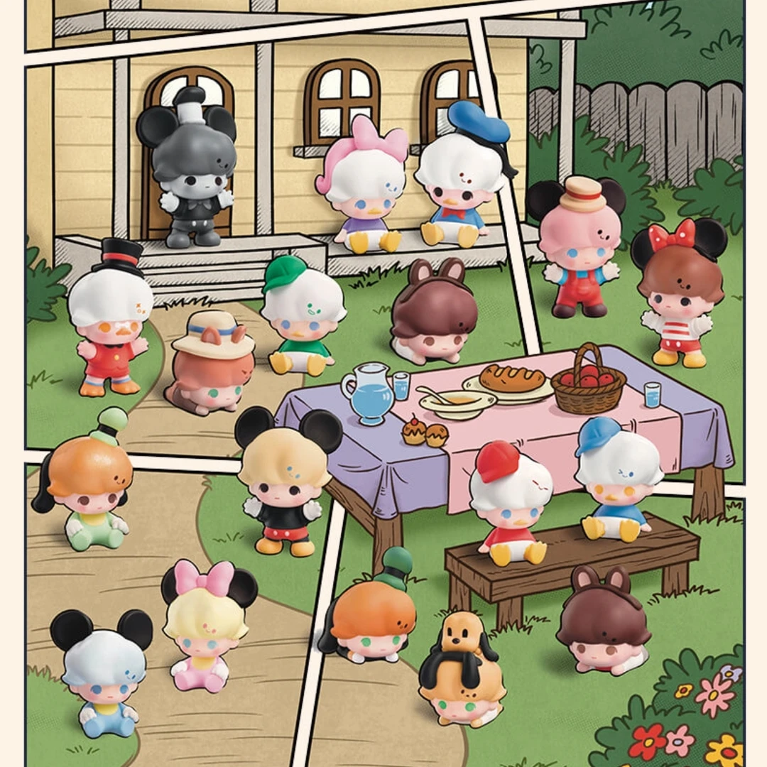 【拆袋】迪士尼系列公仔萌粒潮玩盲盒手办