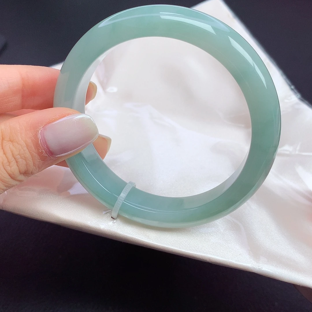 翡翠未镶嵌手镯56-57圈口