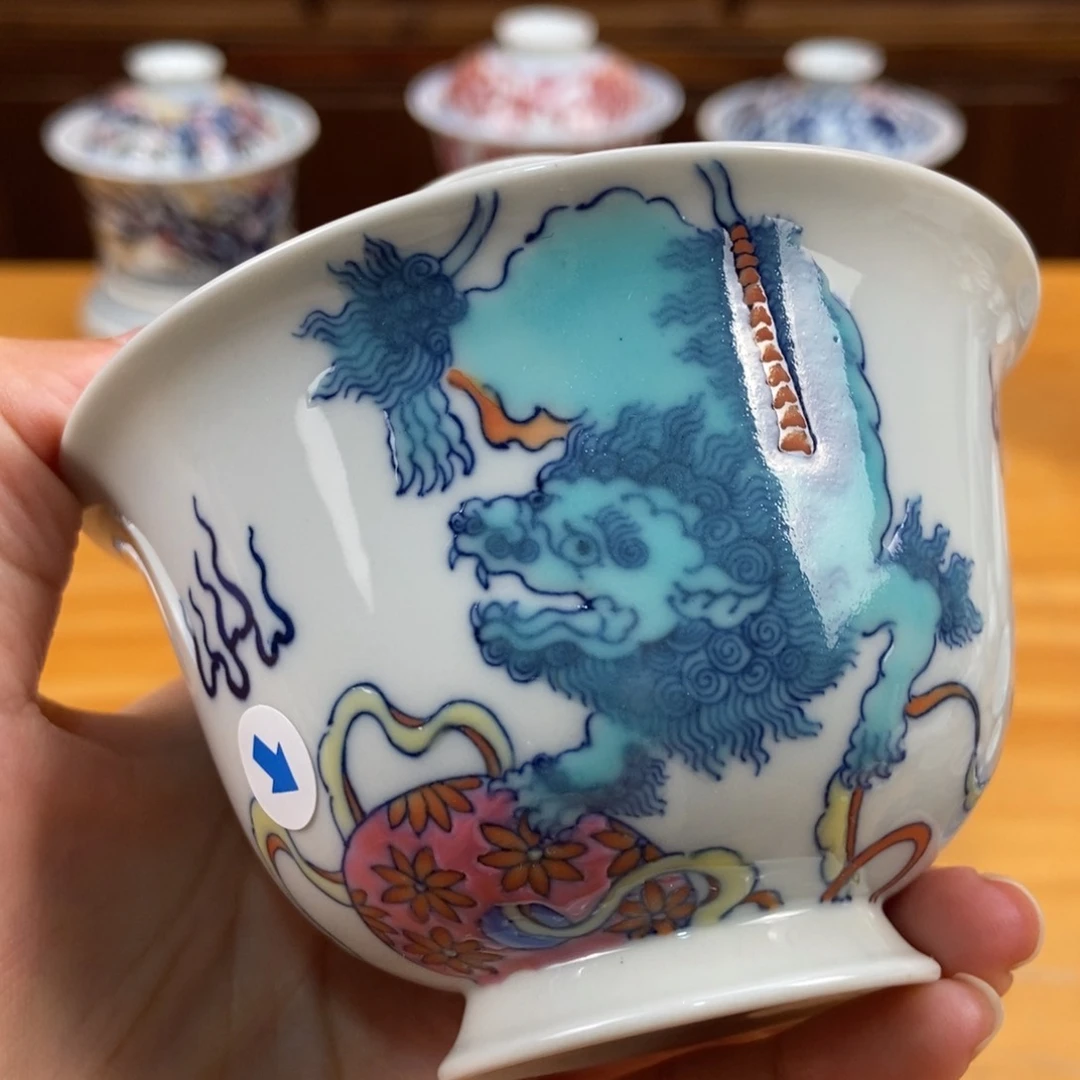 手绘现代茶具非古董