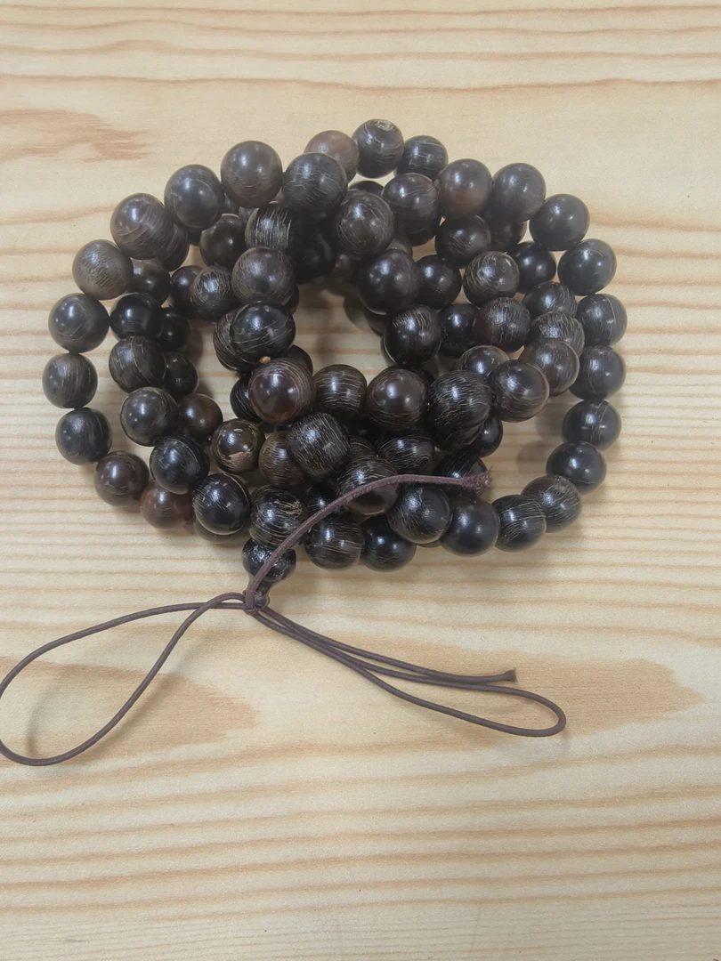定制 木珠10红黑玉化-4656