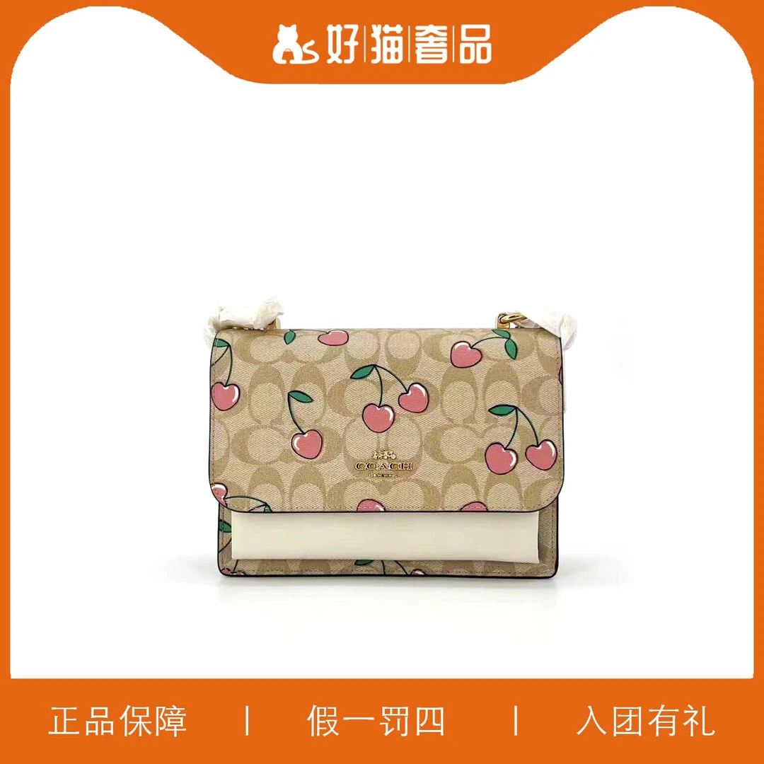 99新 COACH/蔻驰 蔻驰印花风琴包/L3962/22X16X7