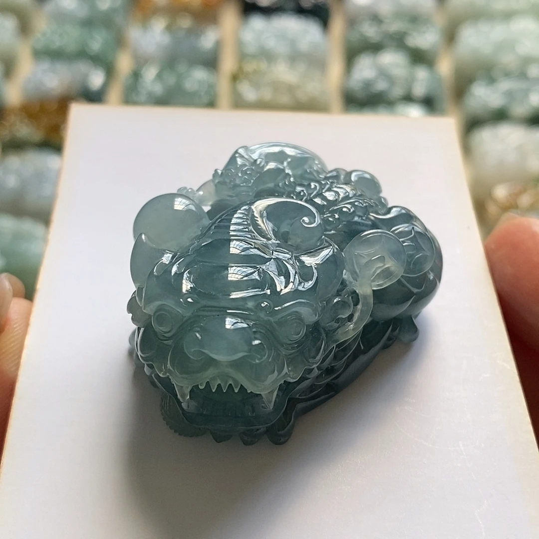 颈饰未镶嵌翡翠天然翡翠貔貅吊坠