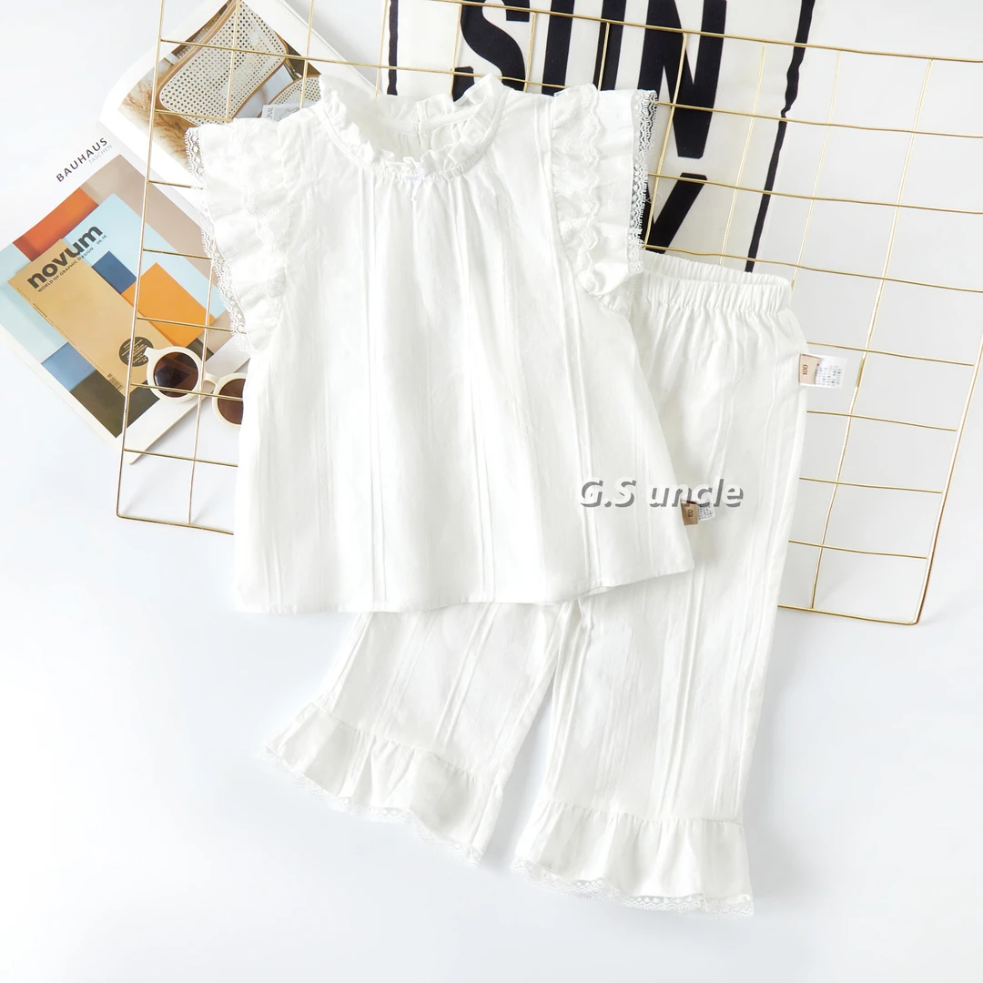 【糯米奶贝】H25092家居服时尚纯色娃娃领舒适套装