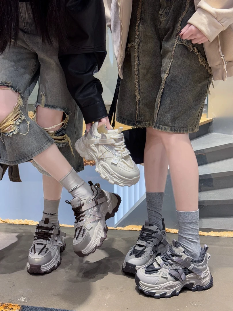 【孤品001-050】尺码标准根据主播给的对应编号去拍低帮厚底女鞋