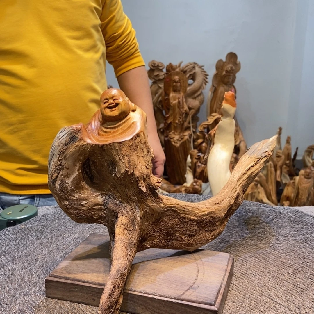 柏木（崖柏）太行崖柏根雕摆件