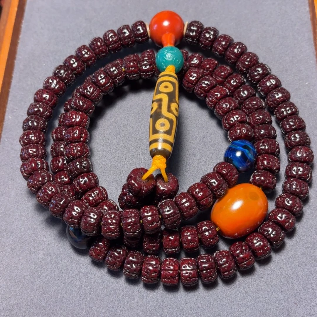 金刚菩提吊坠黑金刚脖挂12mm