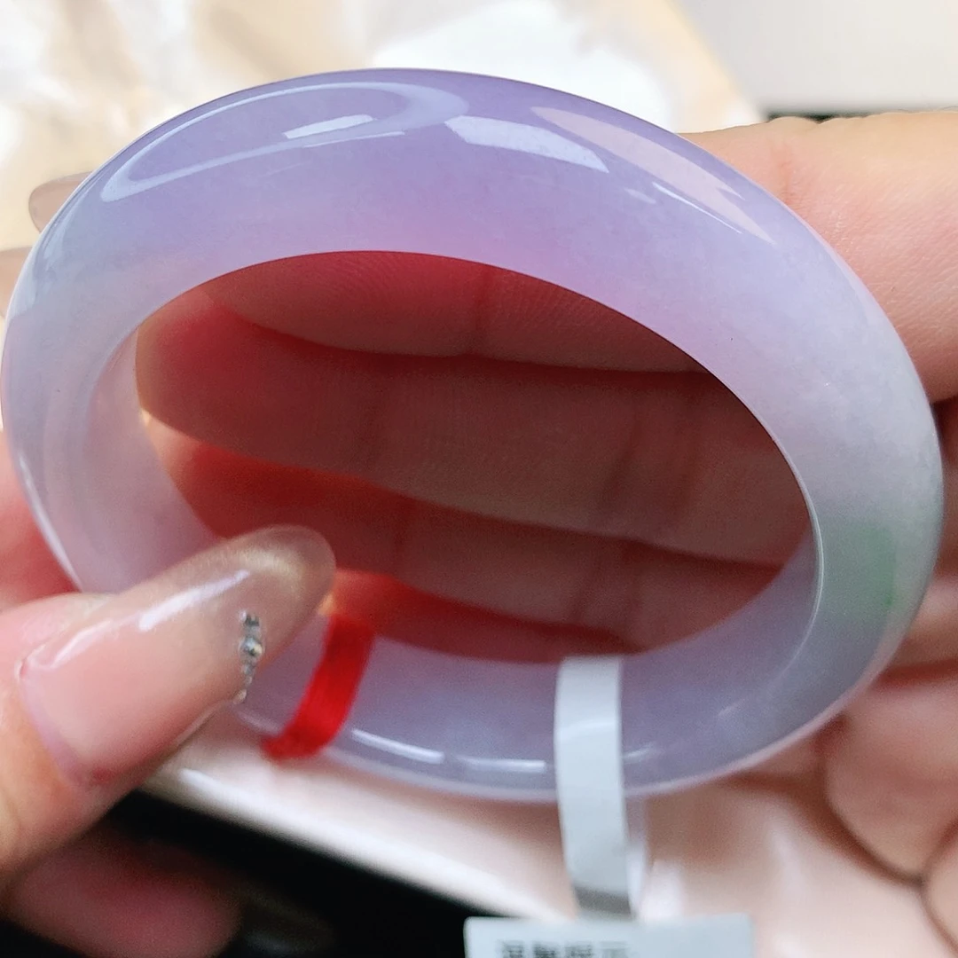 未镶嵌手镯翡翠冰紫罗兰飘绿127号