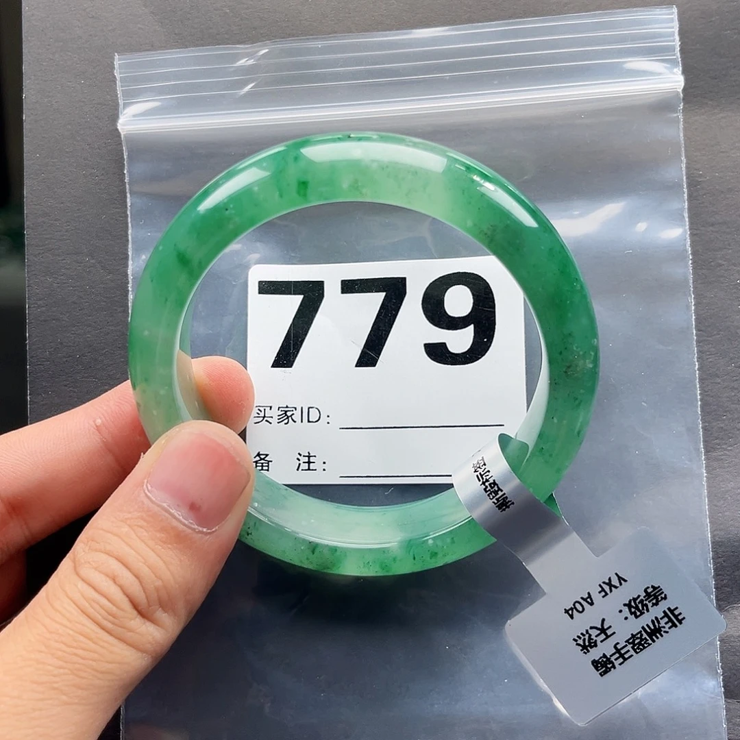 未镶嵌手镯石英质玉（非洲翠）57圈口779