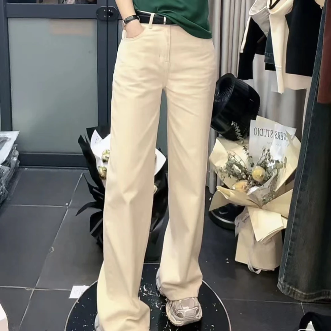 《姚家优麦汇》K357春夏款水洗牛仔直筒裤显高显瘦百搭时尚新款