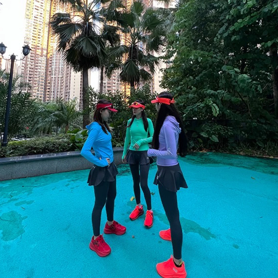 【不退不换亏米清货】2个口袋跑步运动弹力显瘦裤裙假两件8539炸