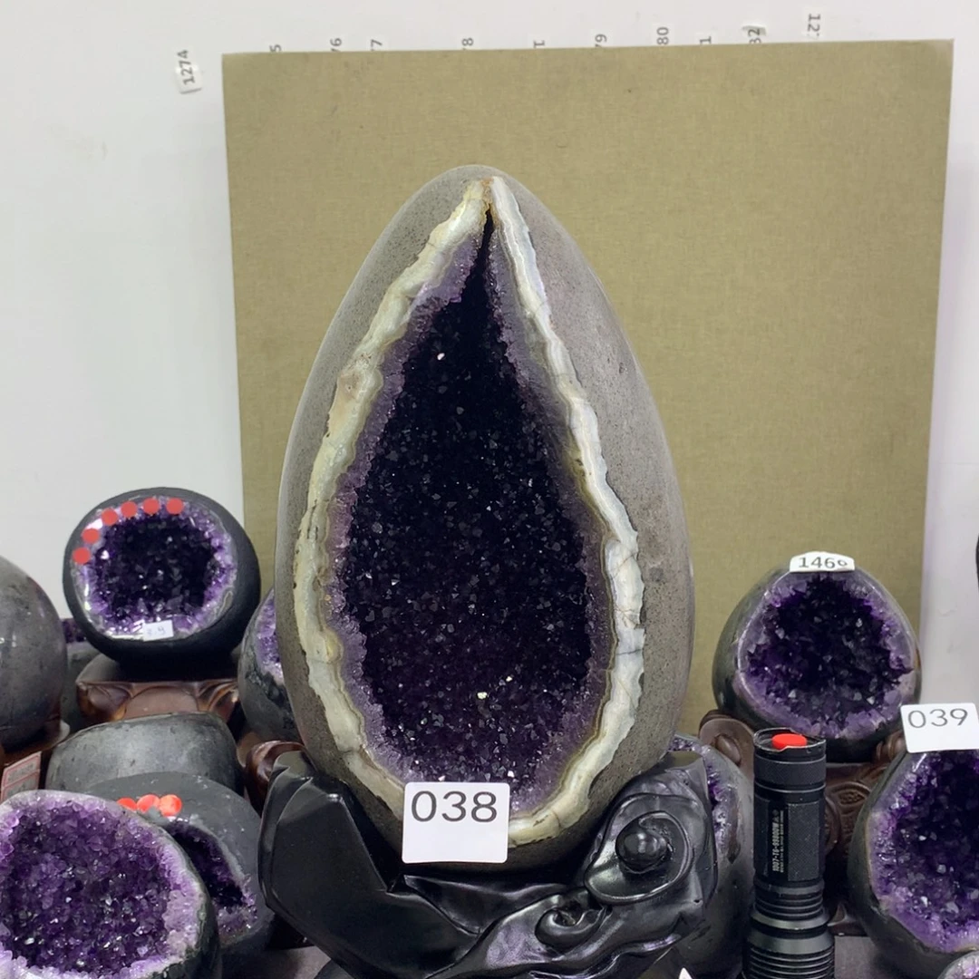 修***人未镶嵌紫晶大型摆件（非配饰）紫水晶038