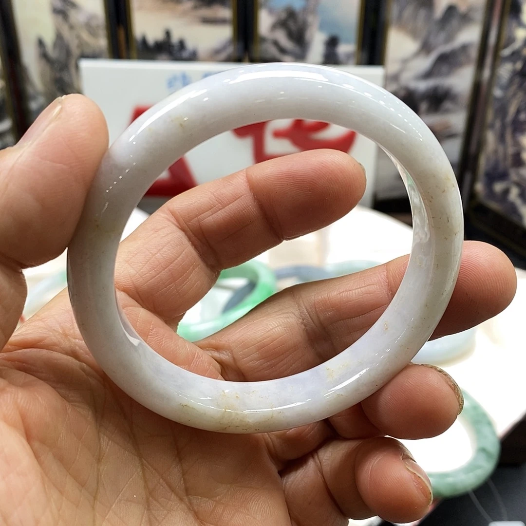 翡翠未镶嵌手镯翡翠手镯60、卡12