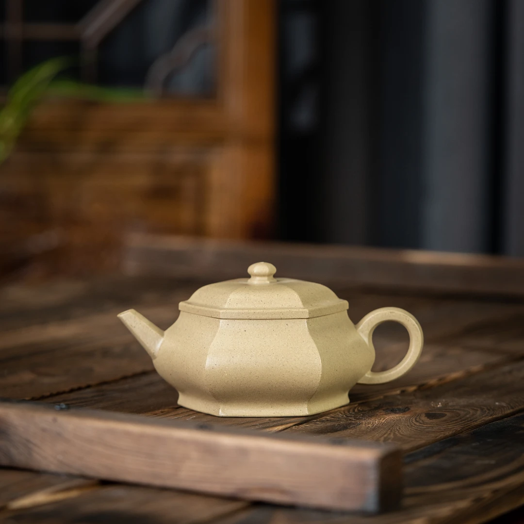 当代 筋纹水平 王俊 本山绿 210cc 紫砂壶家用泡茶茶具