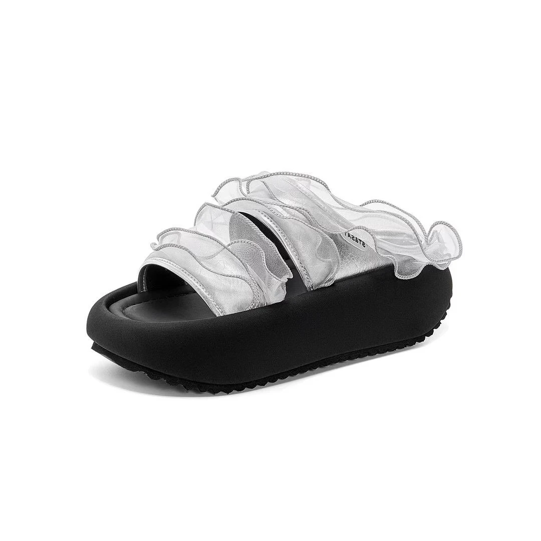 小众韩版2025夏季外穿女鞋新款增高复古百搭小个子一字拖凉鞋