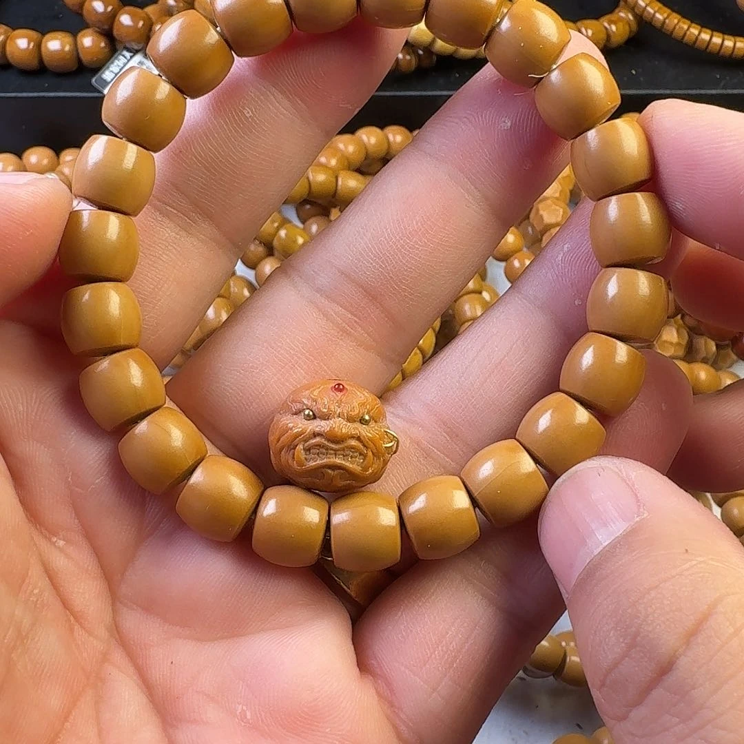 猴头核桃手串下*毕业级直切一套10