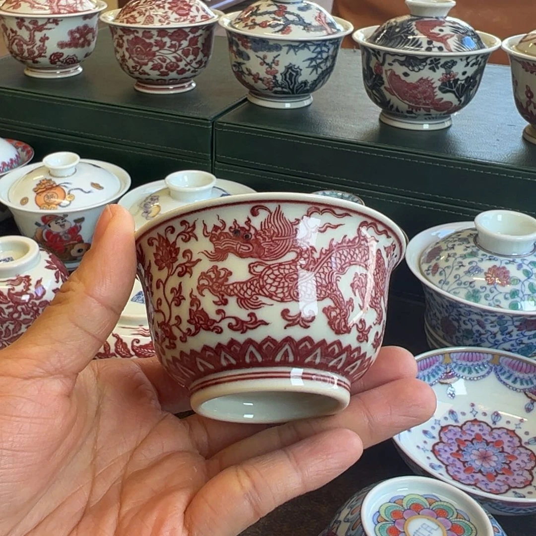 H正绎堂双龙小马蹄杯