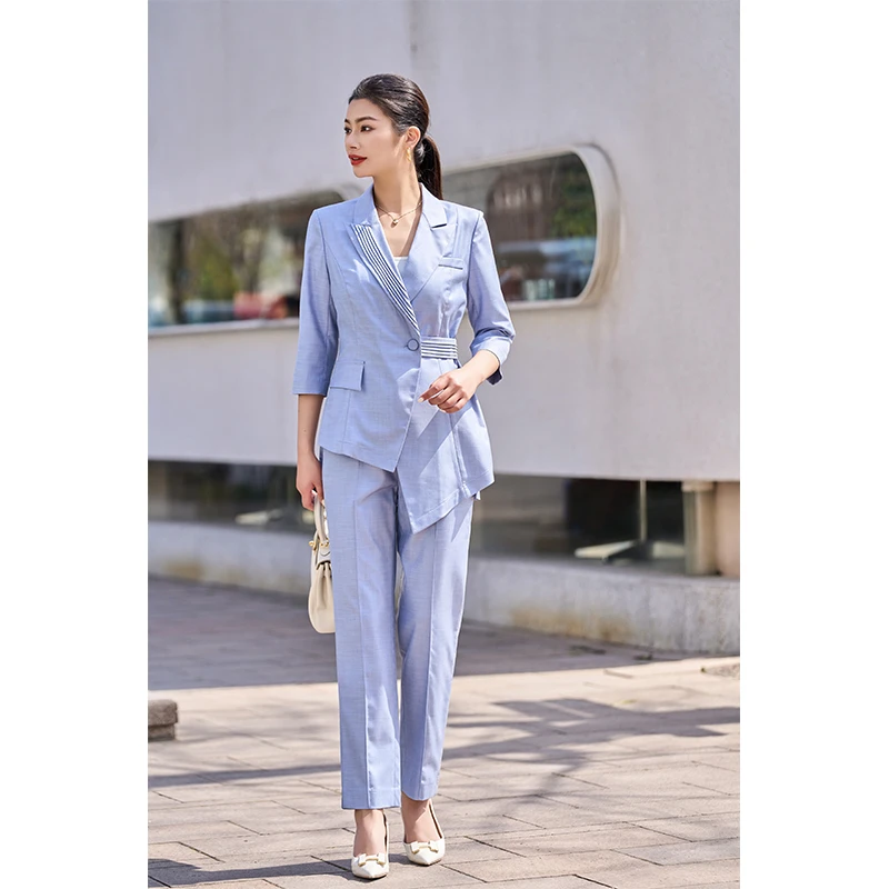 刘老师专属 黎姿时尚西裤 LMOF6003-02