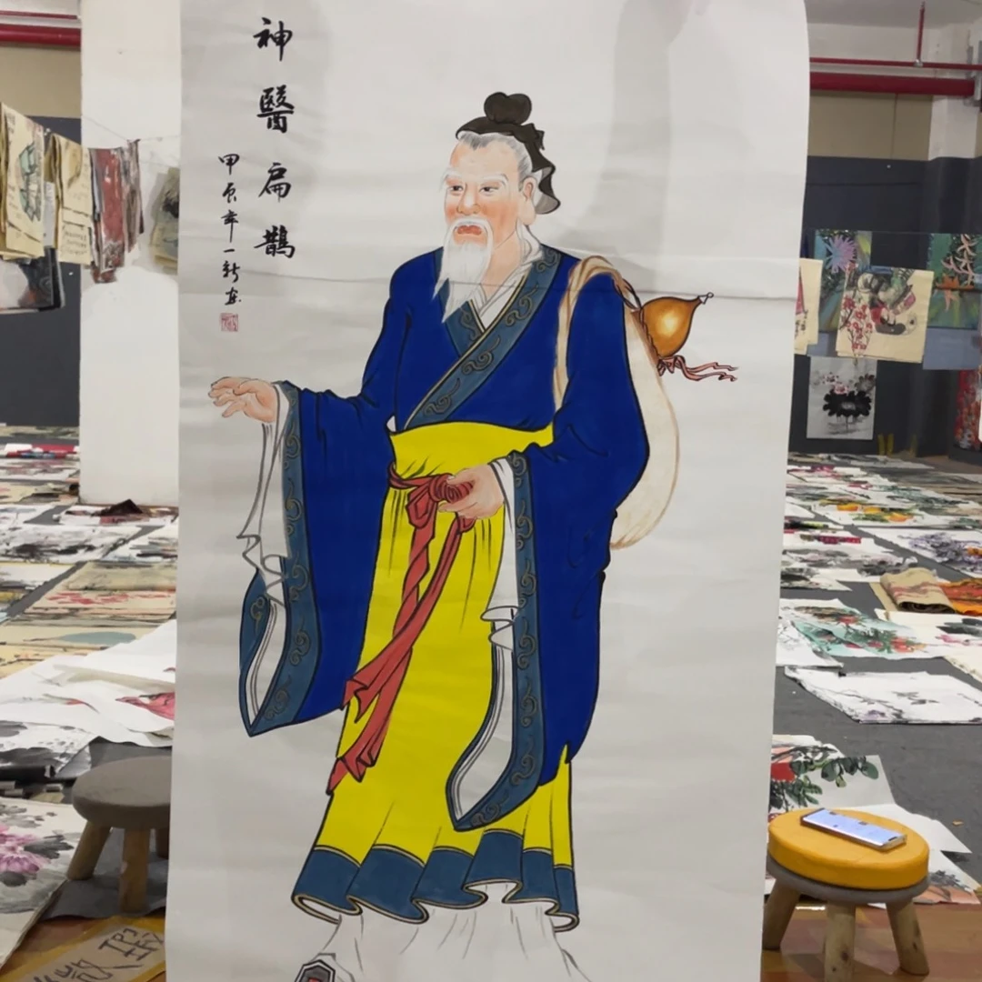 年画画创作等活动中的工作