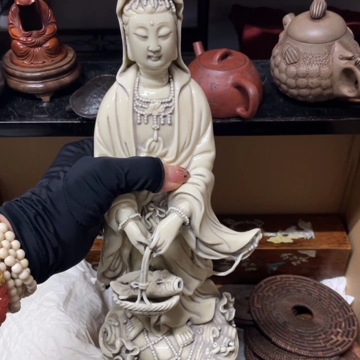 瓷片中古工艺品摆件